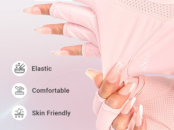 NIUREDLTD Gloves For Gel Nail Lamp Gloves For Manicures Sun Gloves For  Women Home Outdoor Use Sunblock Shield Driving Gloves