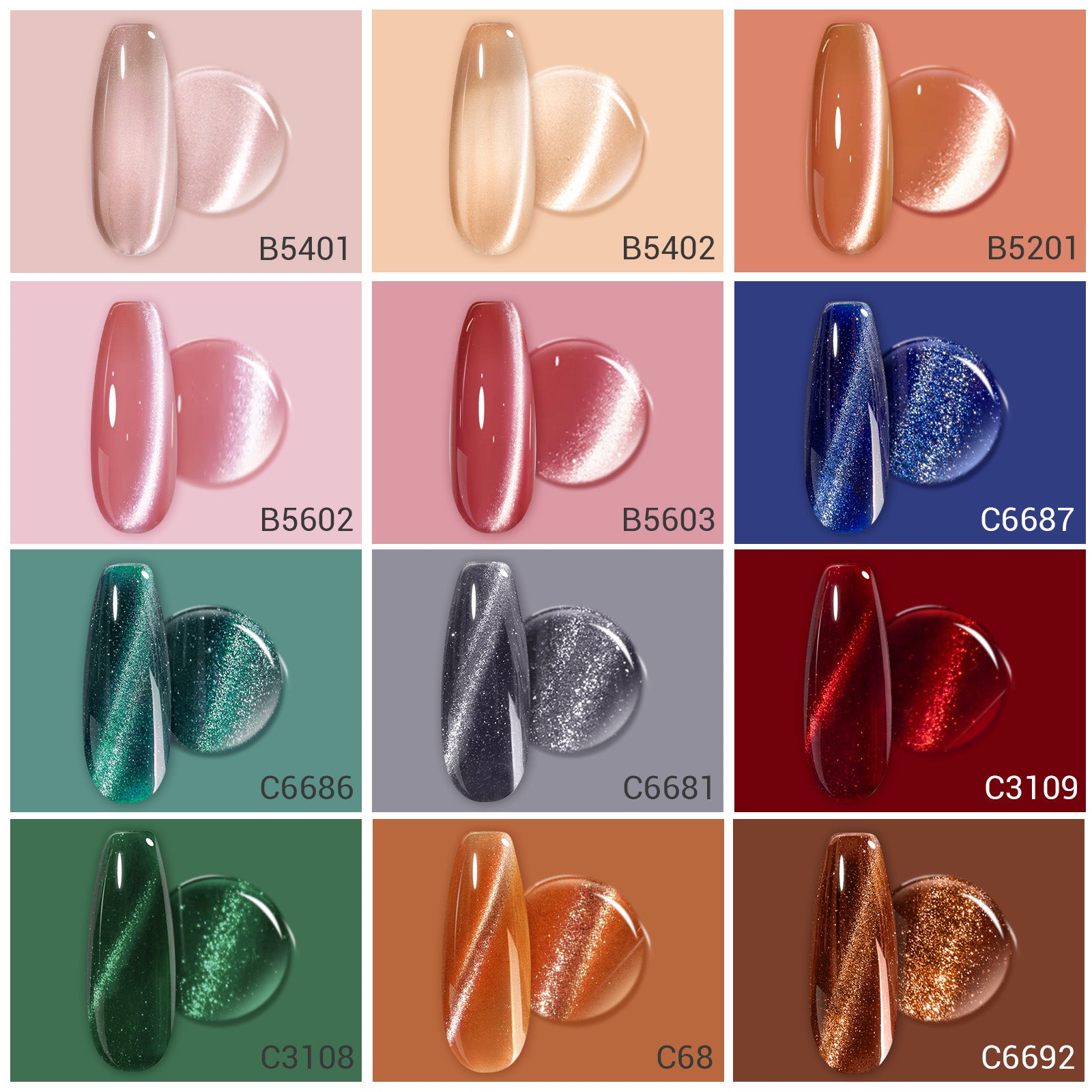 Fall & Winter 15ml Gel Nail Polish Set
