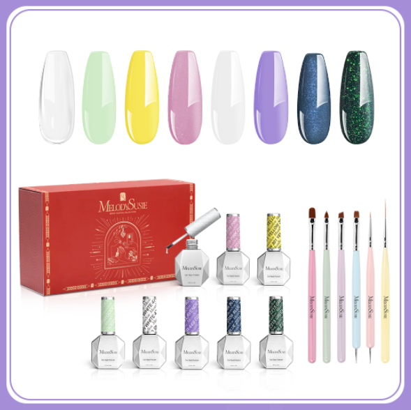 Easter 7+1 Gel Nail Polish Set(15ml)