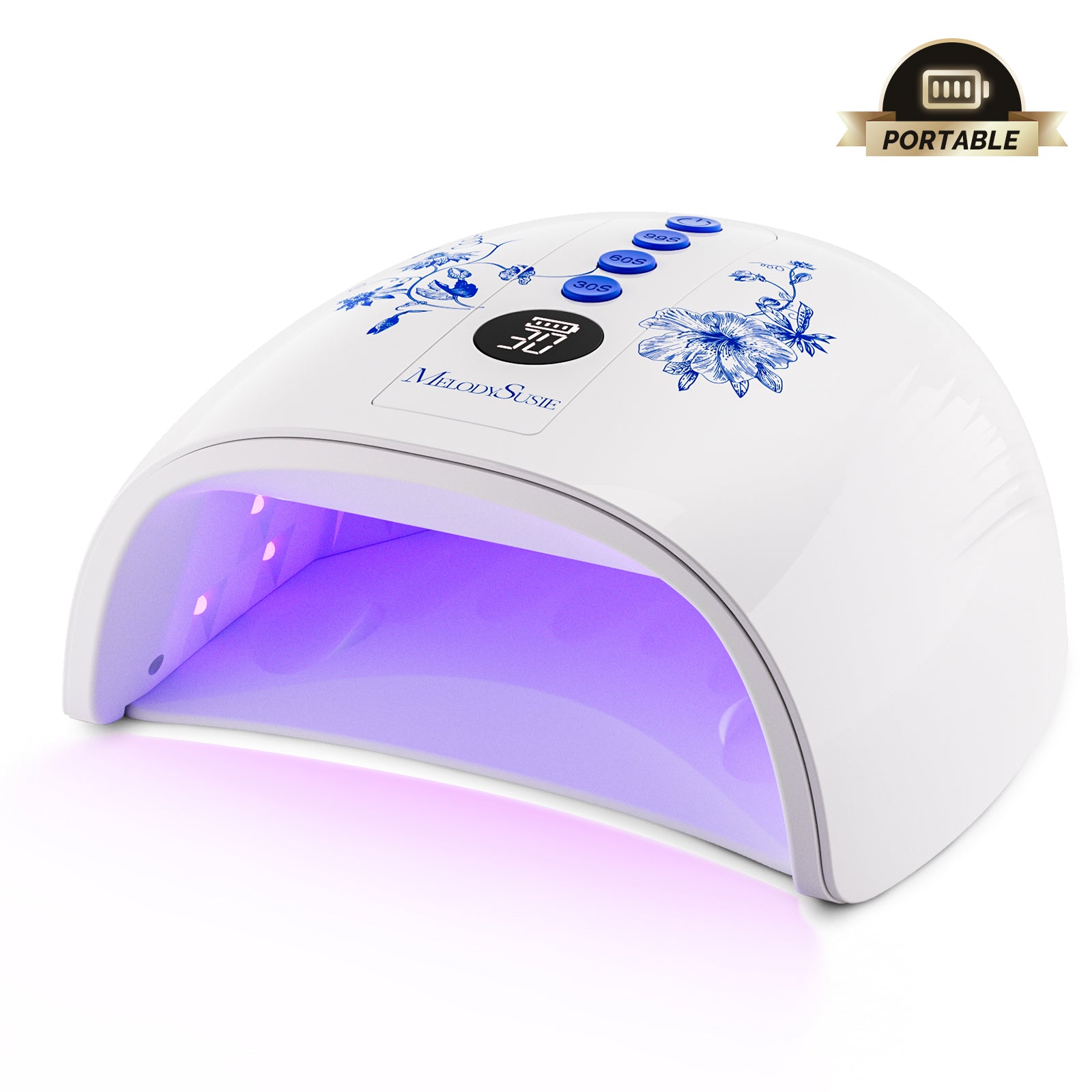 P-PLUS30G Rechargeable Cordless UV/LED Nail Lamp - Purple
