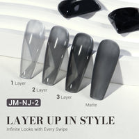 Jeweliver Jelly Gel Nail Polish 0.5 fl oz/15ml - Transparent Black JM-NJ-4