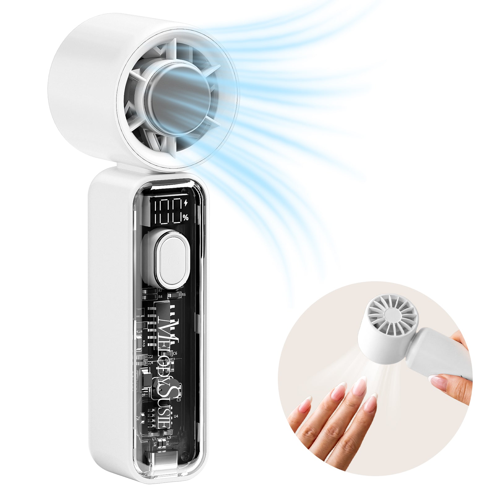 Portable & Rechargeable P-ARTF13 Mini Nail Art Cooling & Drying Fan