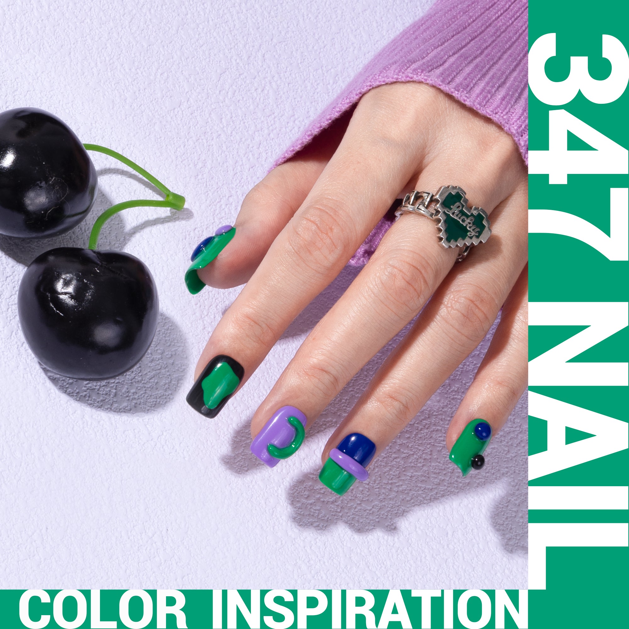 347 Bright Parrot Green - Gel Nail Polish(15ml)