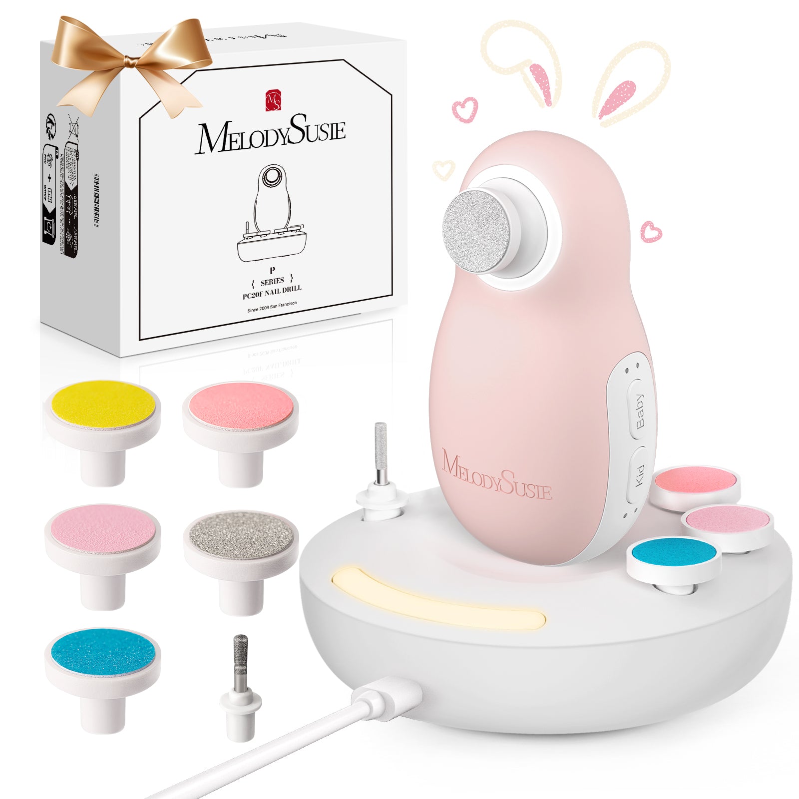 PC20F Rechargeable Baby Nail Trimmer - Green