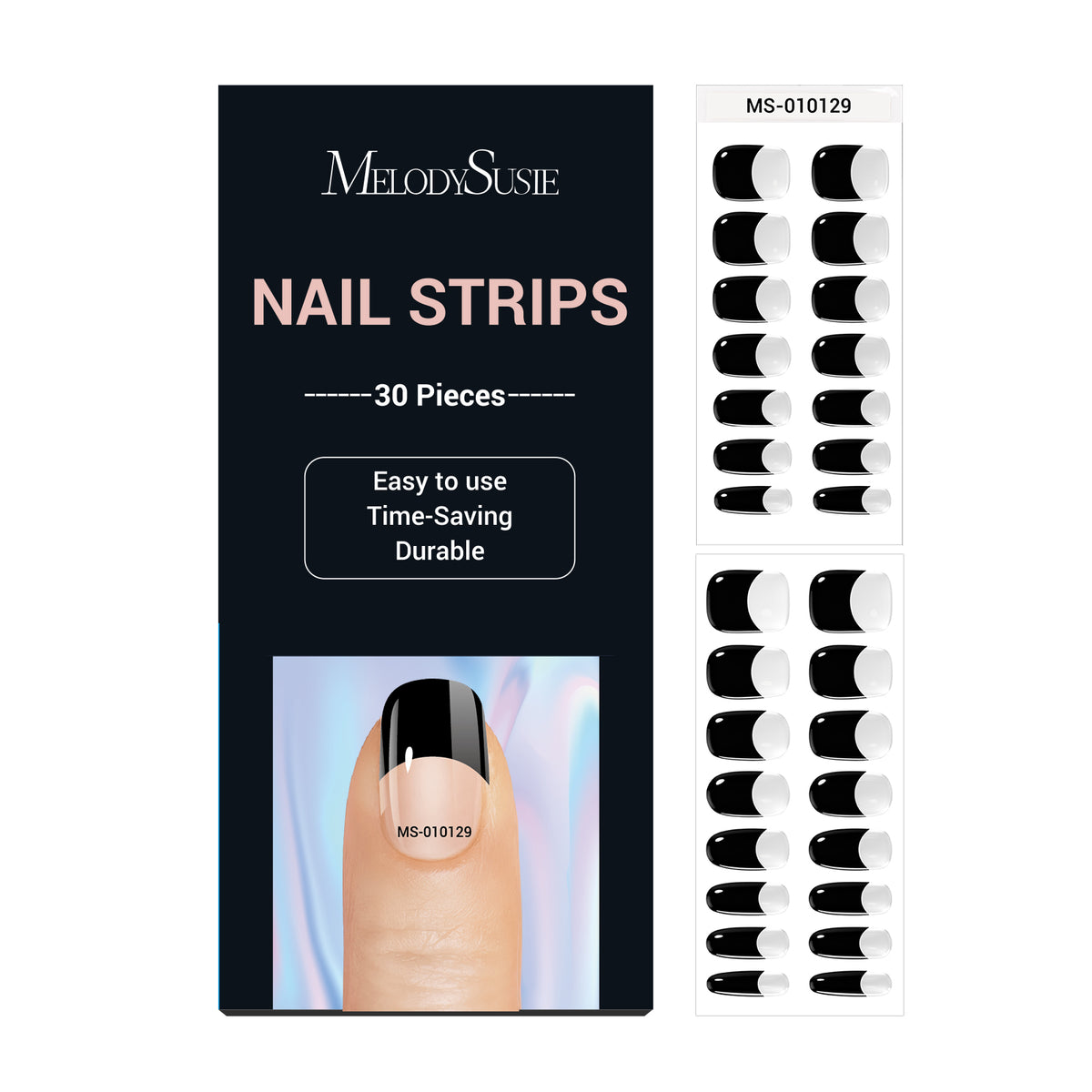 Semi Cured Gel Nail Strips Gift Box