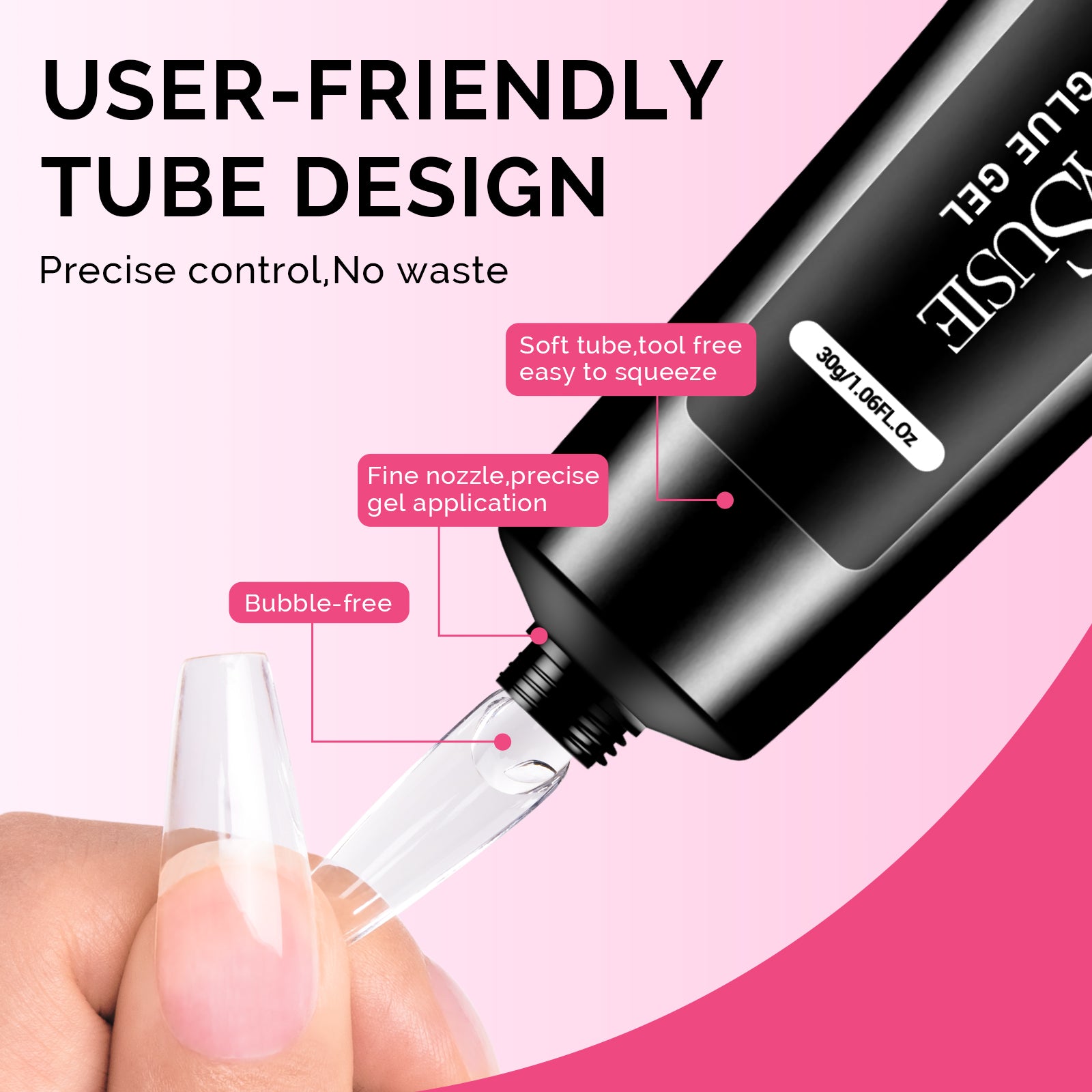 Solid Nail Glue Gel