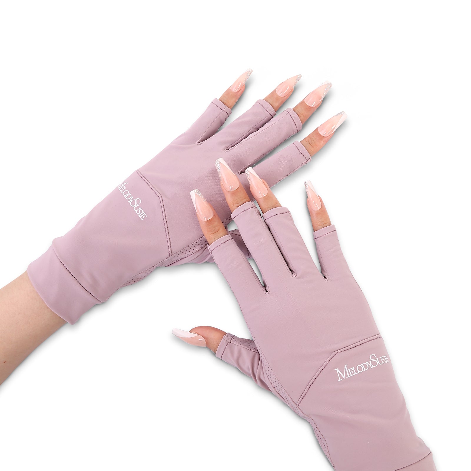 Premium UV Shield Manicure Gloves - Black