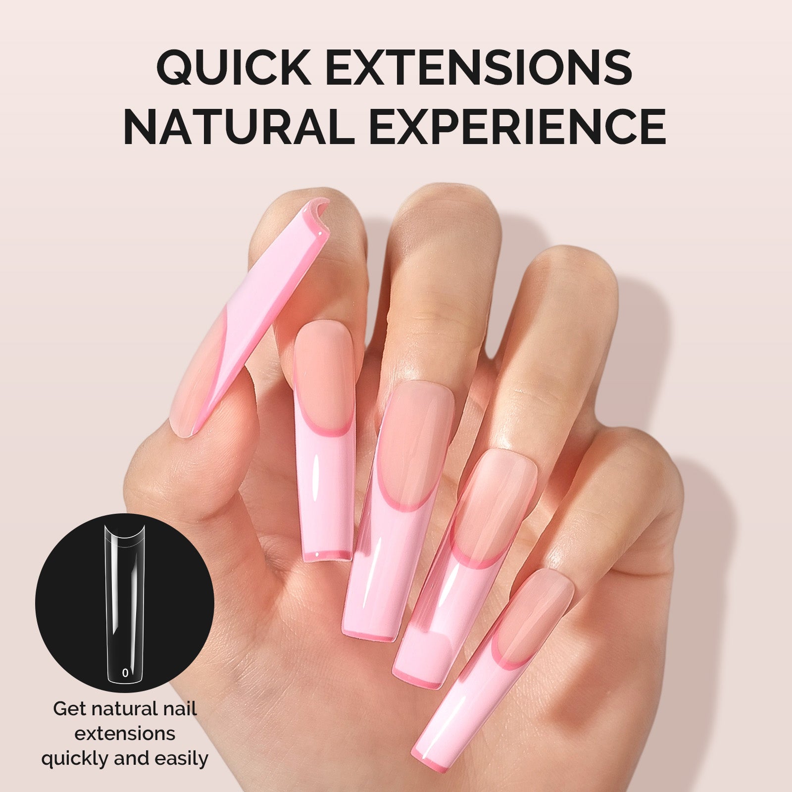 600Pcs Half Matte Clear Acrylic Full Cover Nail Tips