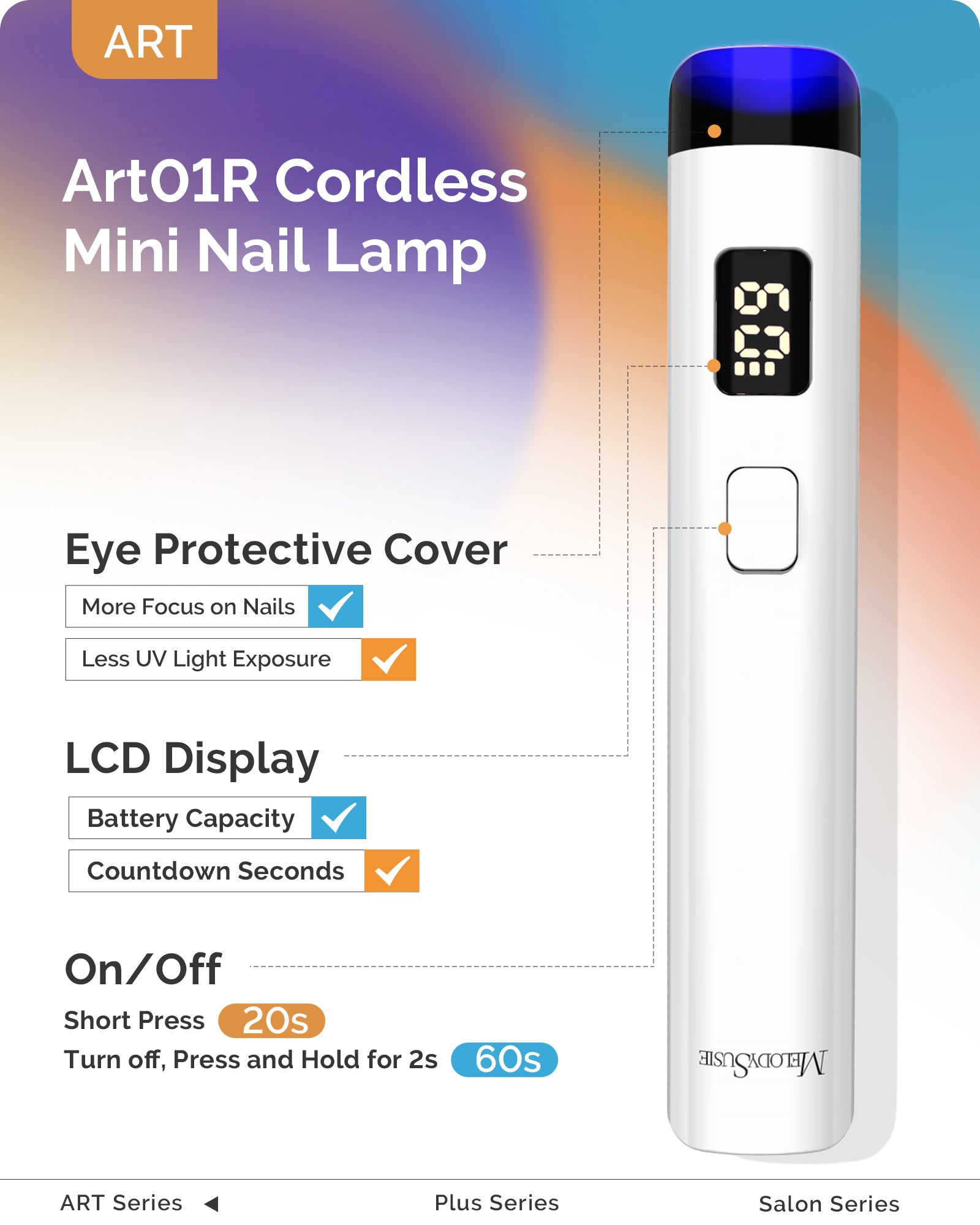 P-Art01R Rechargeable Mini LED/UV Nail Art Lamp