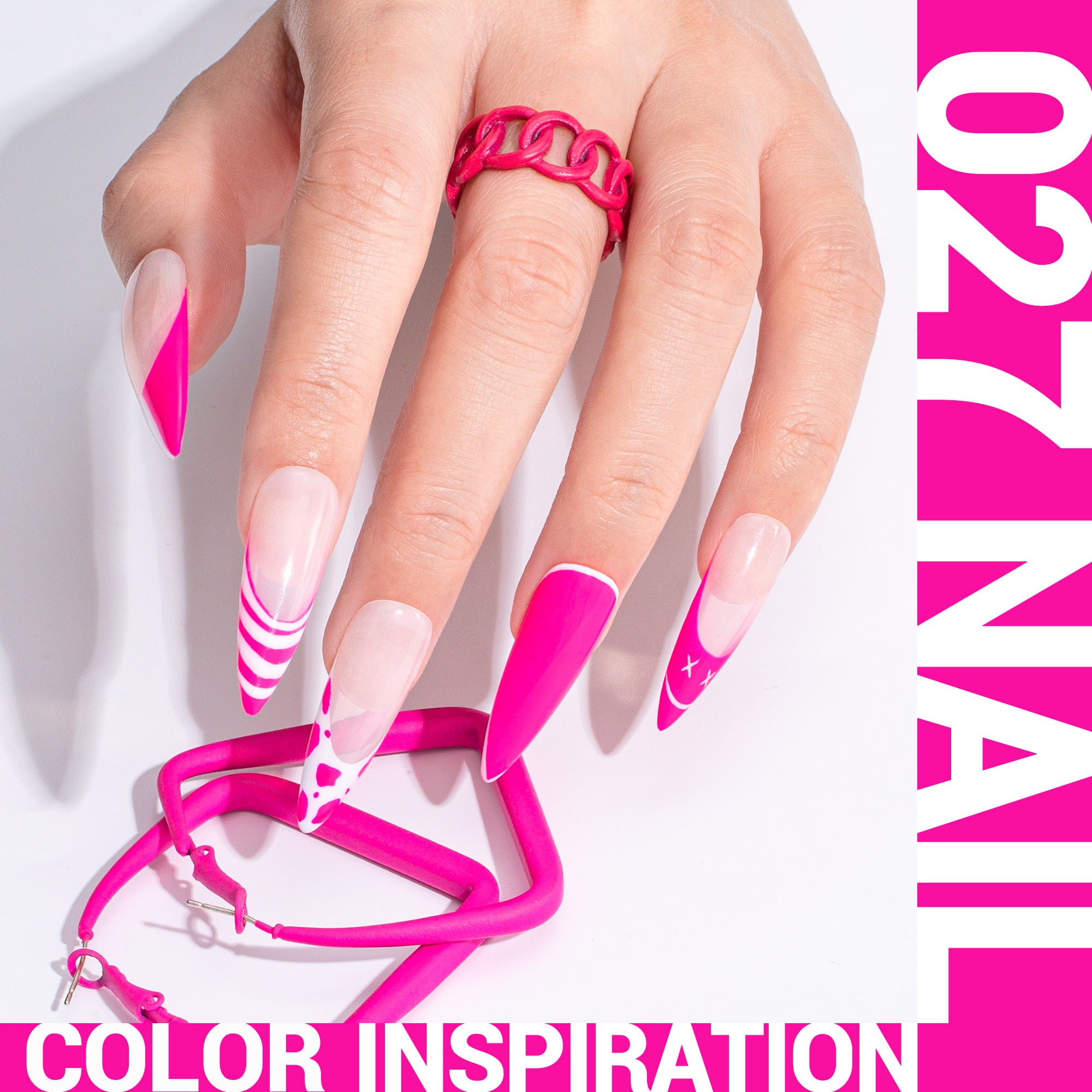 027 Neon Pink - Gel Nail Polish(15ml)