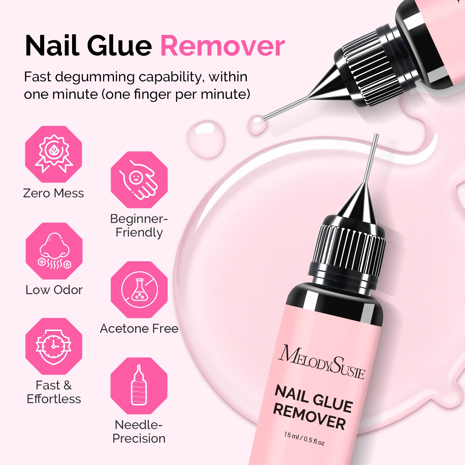 2Pcs Nail Glue Remover
