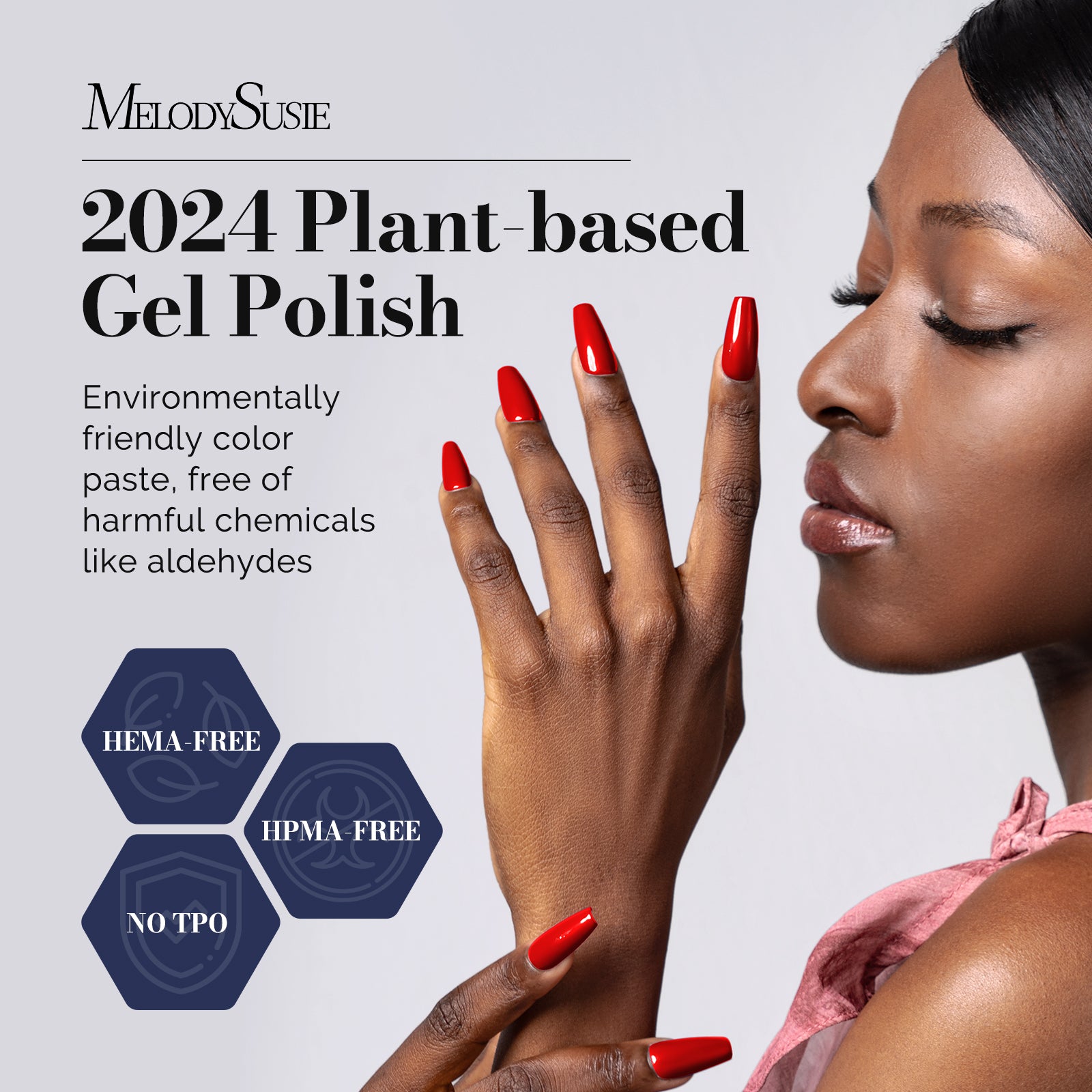 Fleurwee Gel Nail Polish Plant-based 0.5 fl oz/15ml - P24 Maple Leaf Red