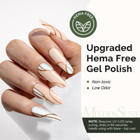Hema Free Gel Nail Polish 0.5 fl oz/15ml - K0433 Thick Light Nude