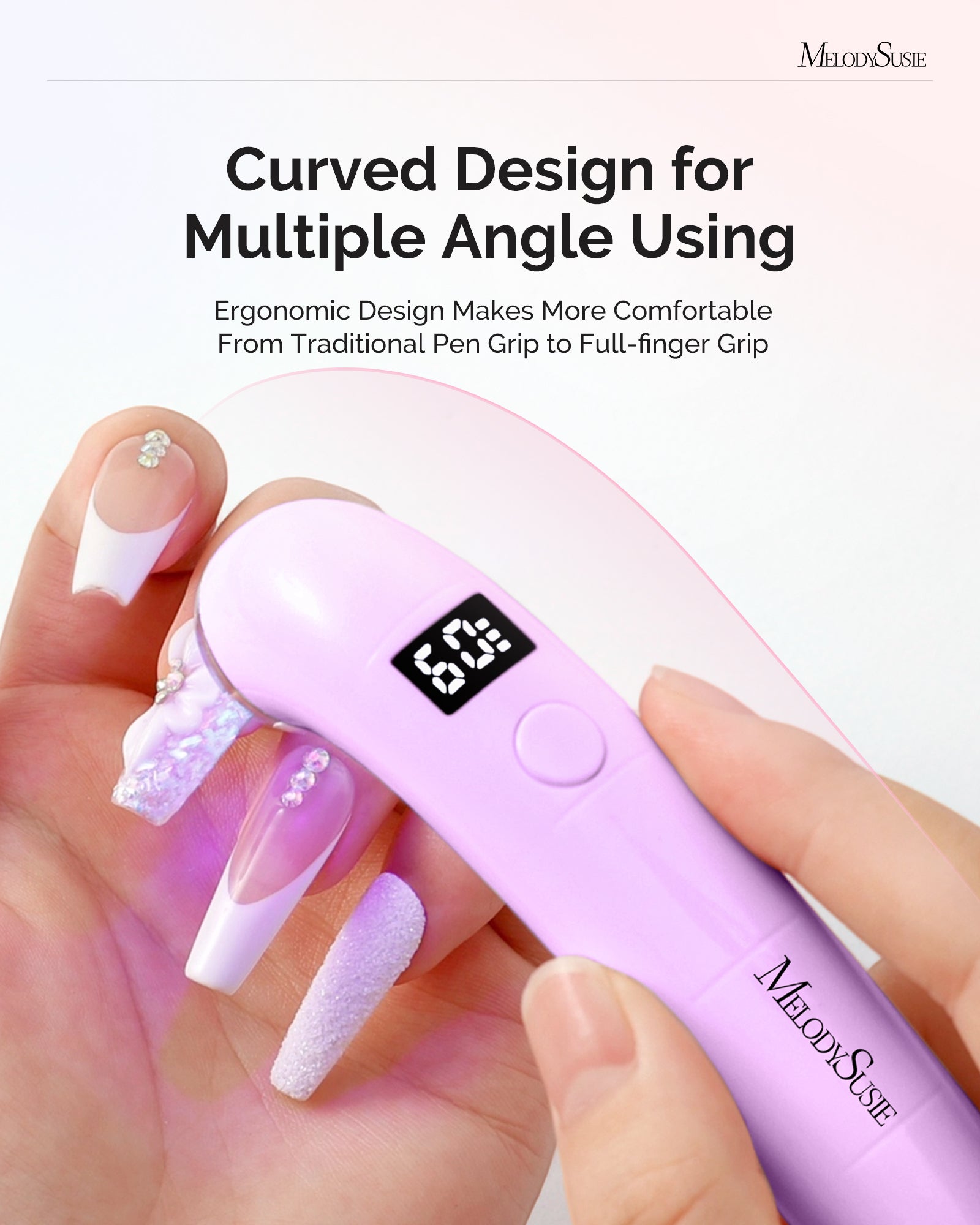 P-ART01A Rechargeable LED/UV Nail Lamp - Purple