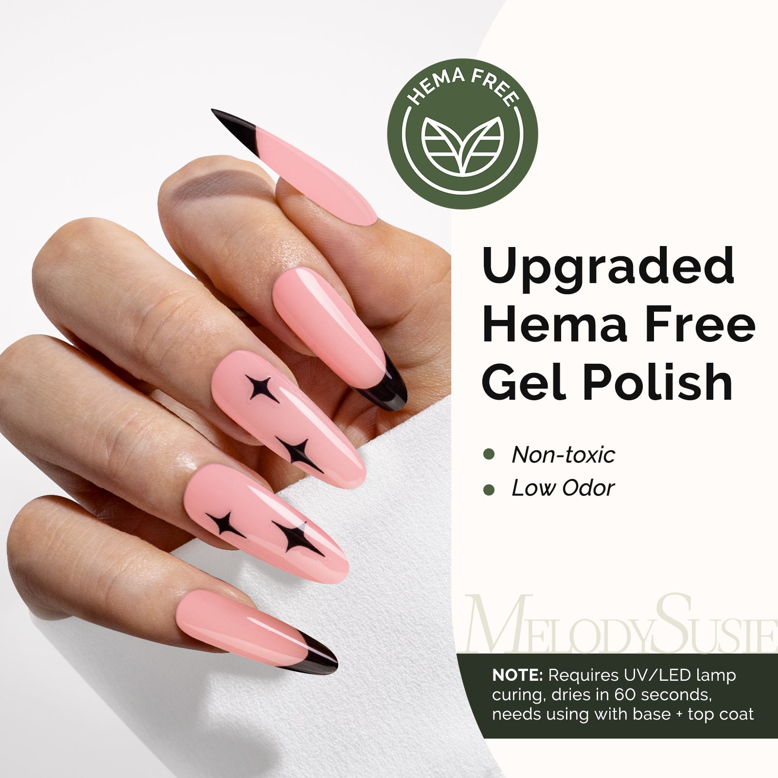 Hema Free Gel Nail Polish 0.5 fl oz/15ml - K0537 Thick Beige Pink
