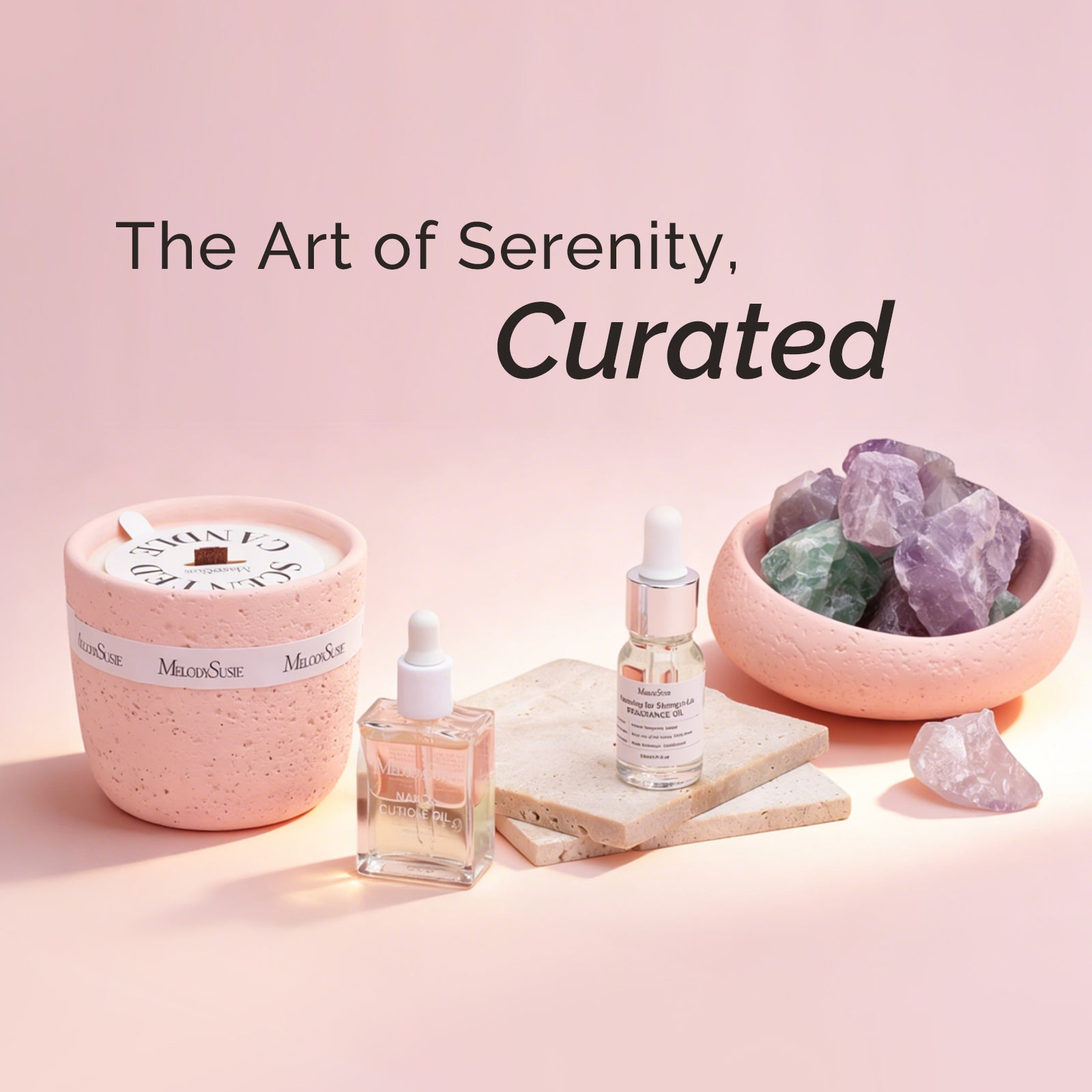 Aromatherapy Candle & Essential Oil Gift Set