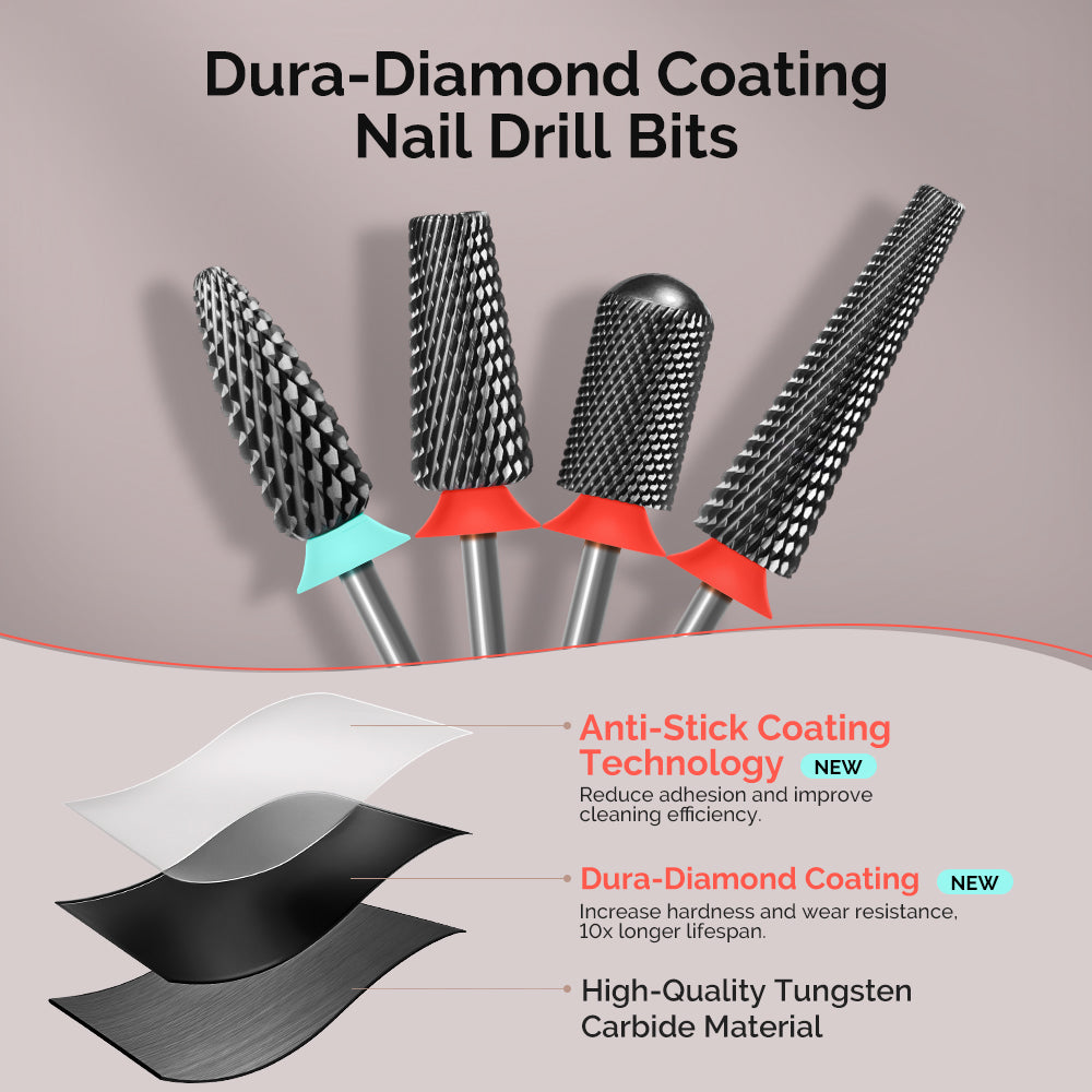 Dura-Diamond Coating Tungsten Carbide Nail Drill Bit