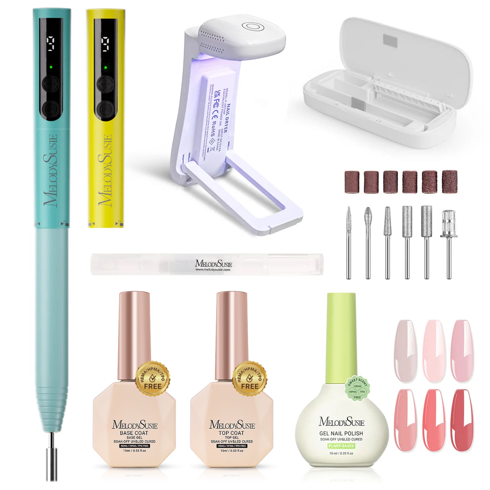 PocketNail PC100GR/PC100G Pen-Shaped Innovative Portable Rechargeable Nail Drill 20,000RPM