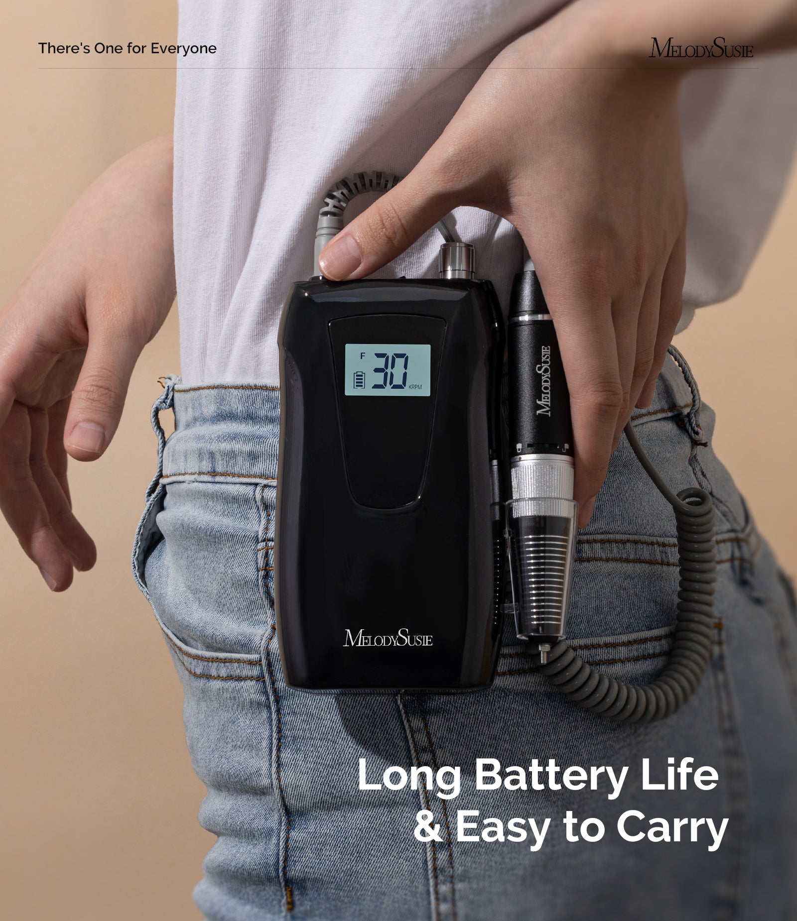 Selene(SC320D) Rechargeable Nail Drill 30,000 RPM (Black)