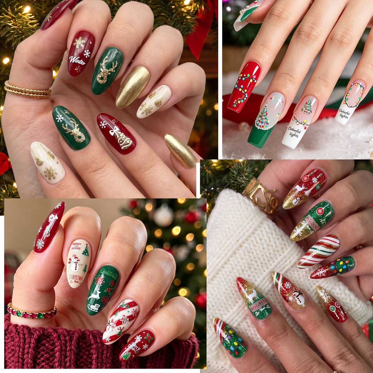 Christmas Nail Art Stickers - A Set