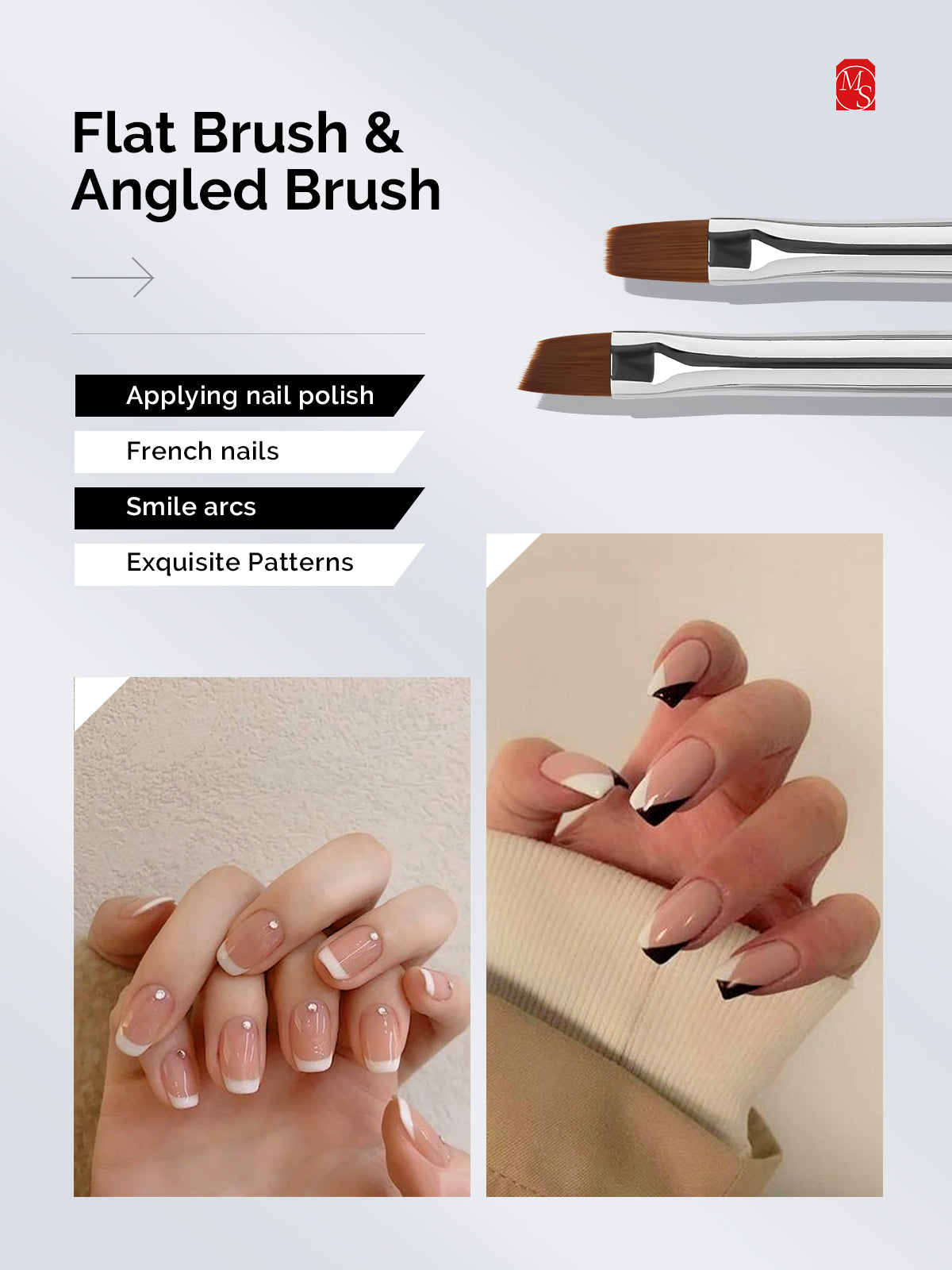 Nail Art Brushes Set (6Pcs) - US ONLY