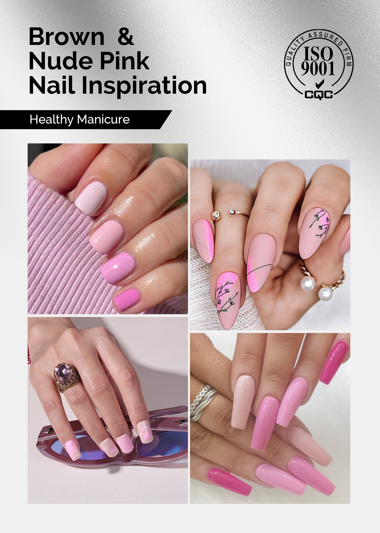 2 Pack 15ml Gel Nail Polish (093 Cinnamon Cloud and 012 Pretty Pink)