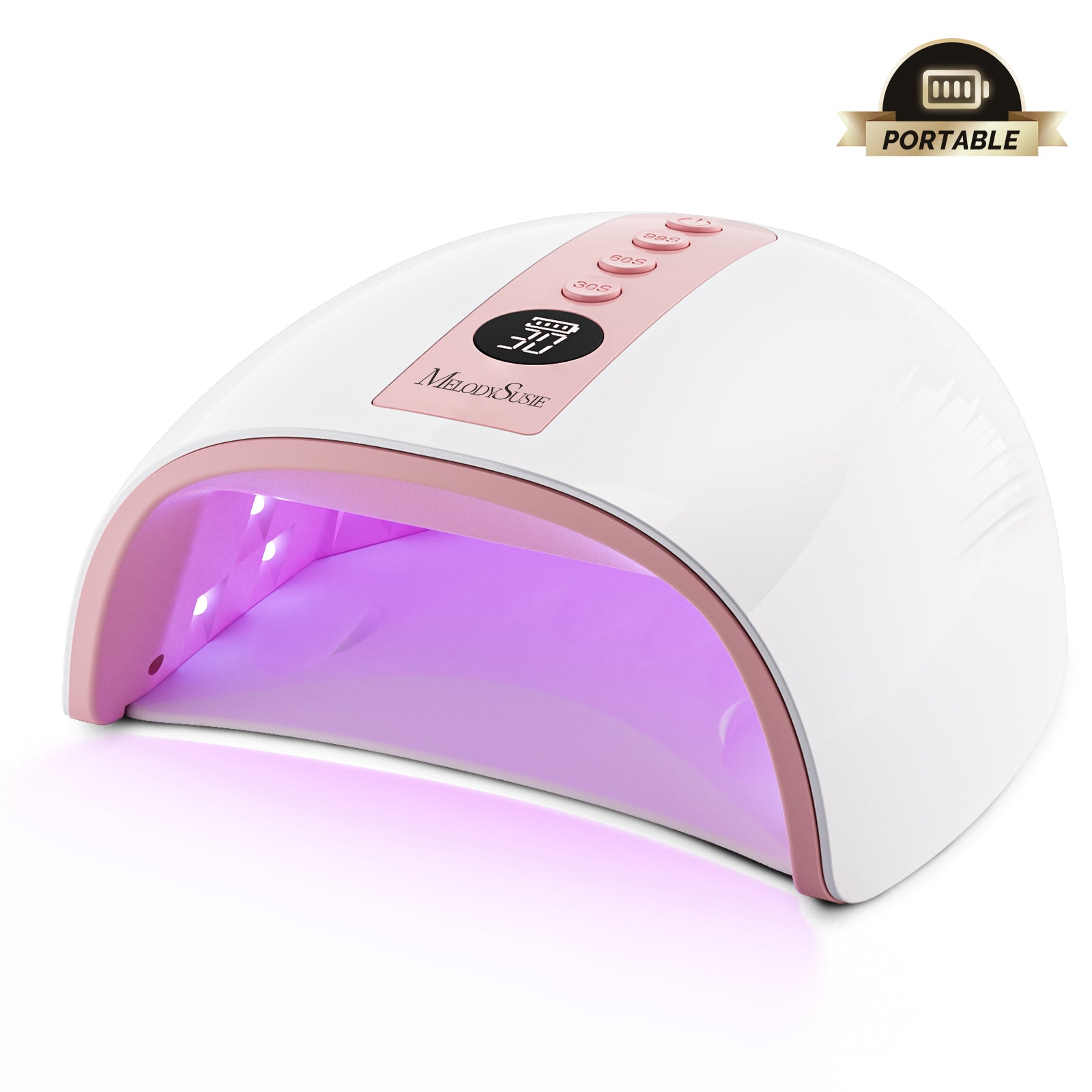P-PLUS30G Rechargeable Cordless UV/LED Nail Lamp - Purple