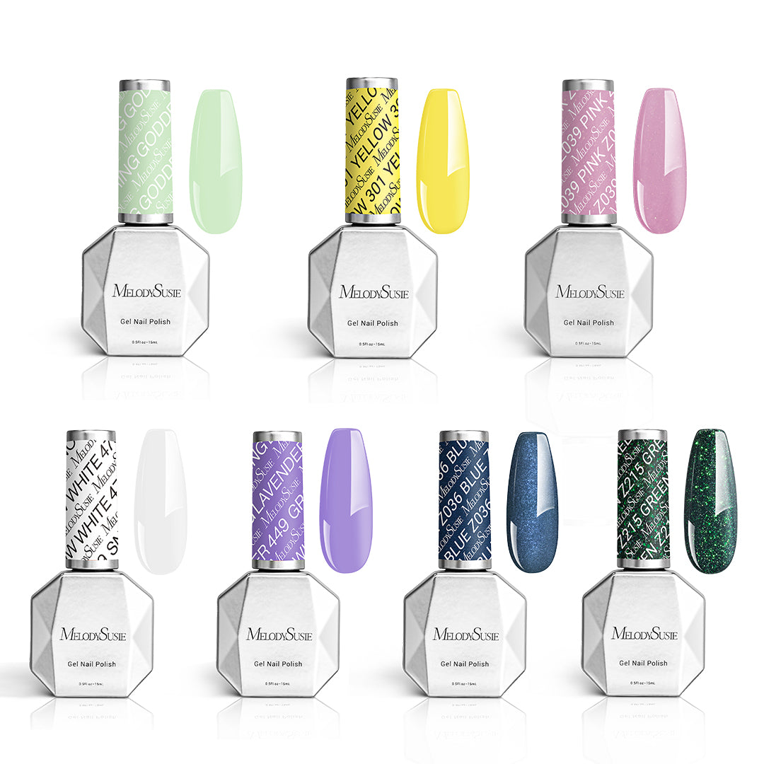 Summer Picnic 7+1 Gel Nail Polish Set(15ml)