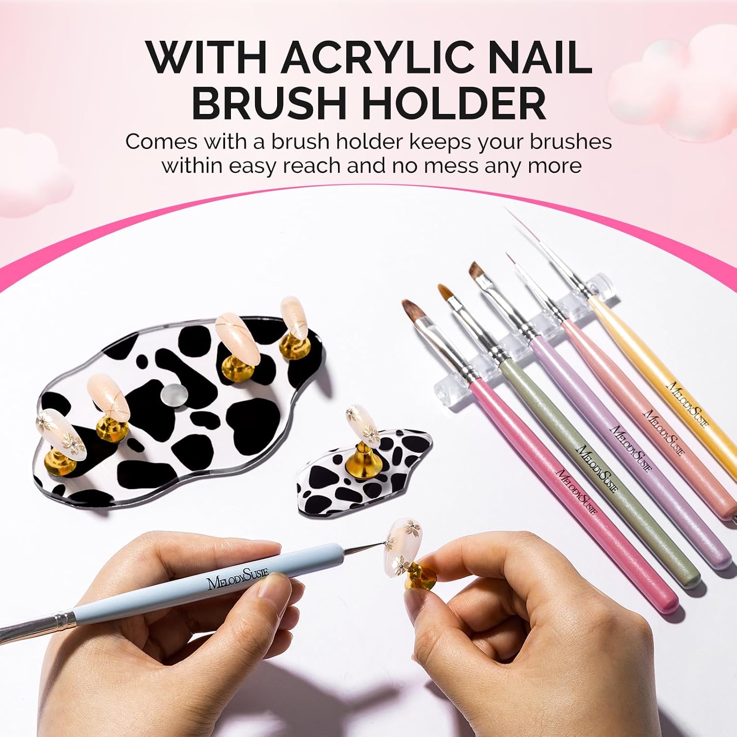 2-Set Spotted Magnetic Nail Stand for Press Ons