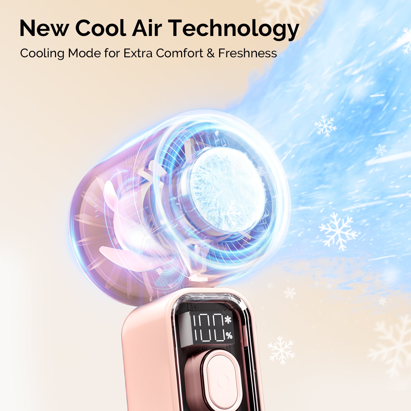 Portable & Rechargeable P-ARTF13 Mini Nail Art Cooling & Drying Fan