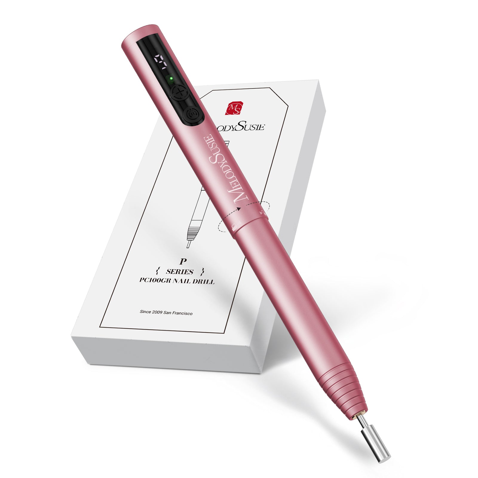 PocketNail PC100GR/PC100G Pen-Shaped Portable Nail Drill 20,000RPM