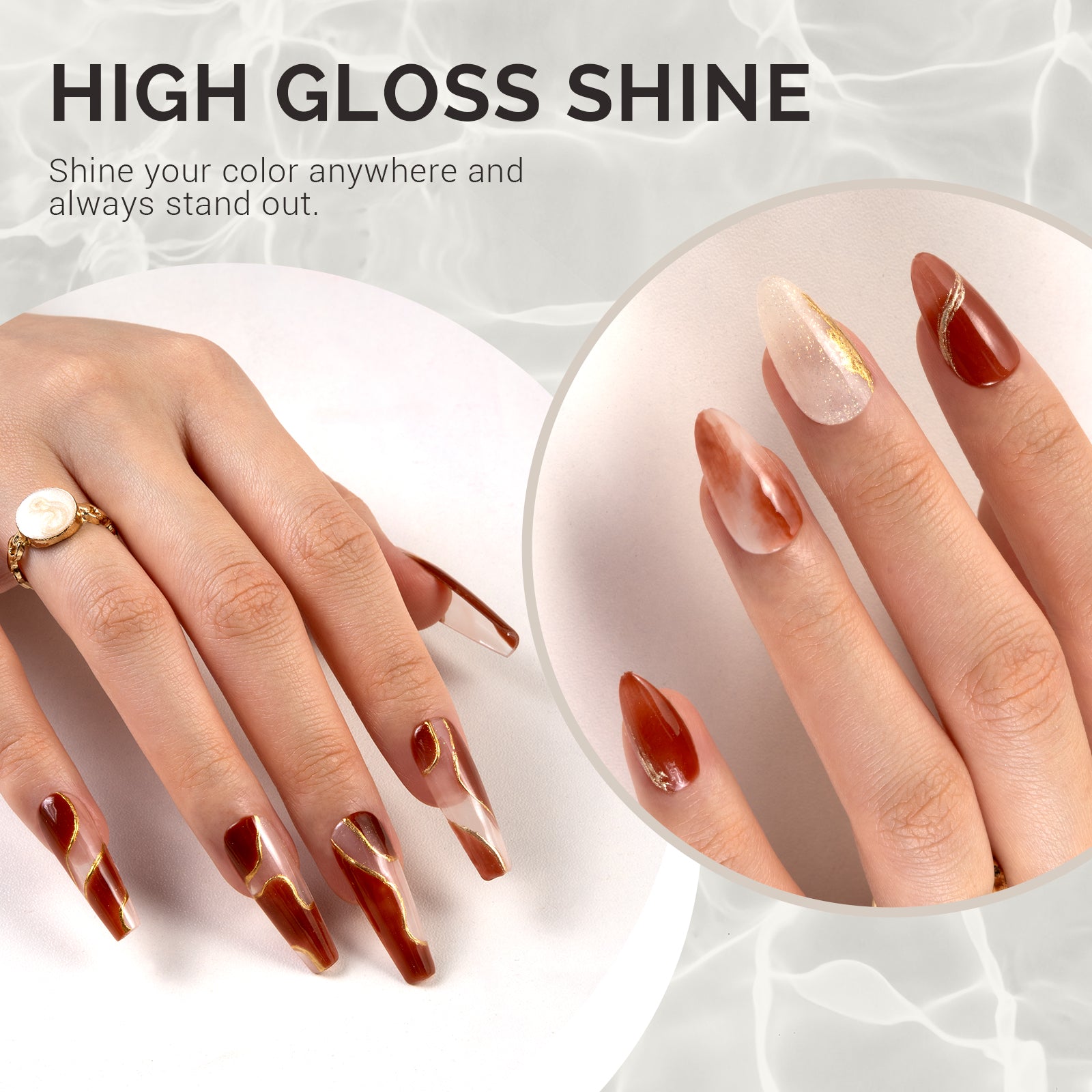 Jeweliver Jelly Gel Polish 15ml - Brown Obsidian - JC17