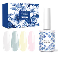 Fleurwee Plant-based Gel Nail Polish Set (0.5 fl oz/15ml) - Fresh Color