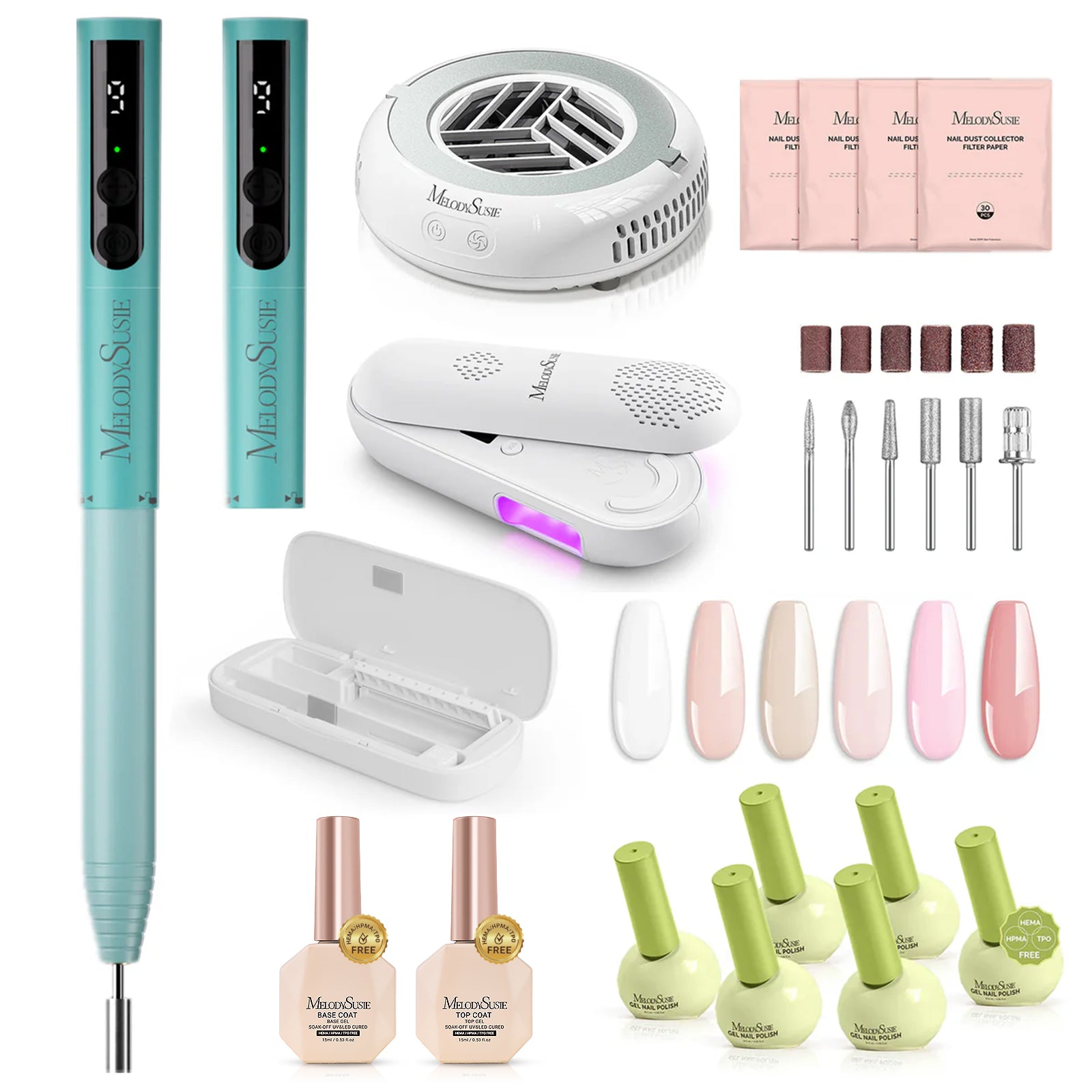 PocketNail PC100GR/PC100G Pen-Shaped Innovative Portable Rechargeable Nail Drill 20,000RPM