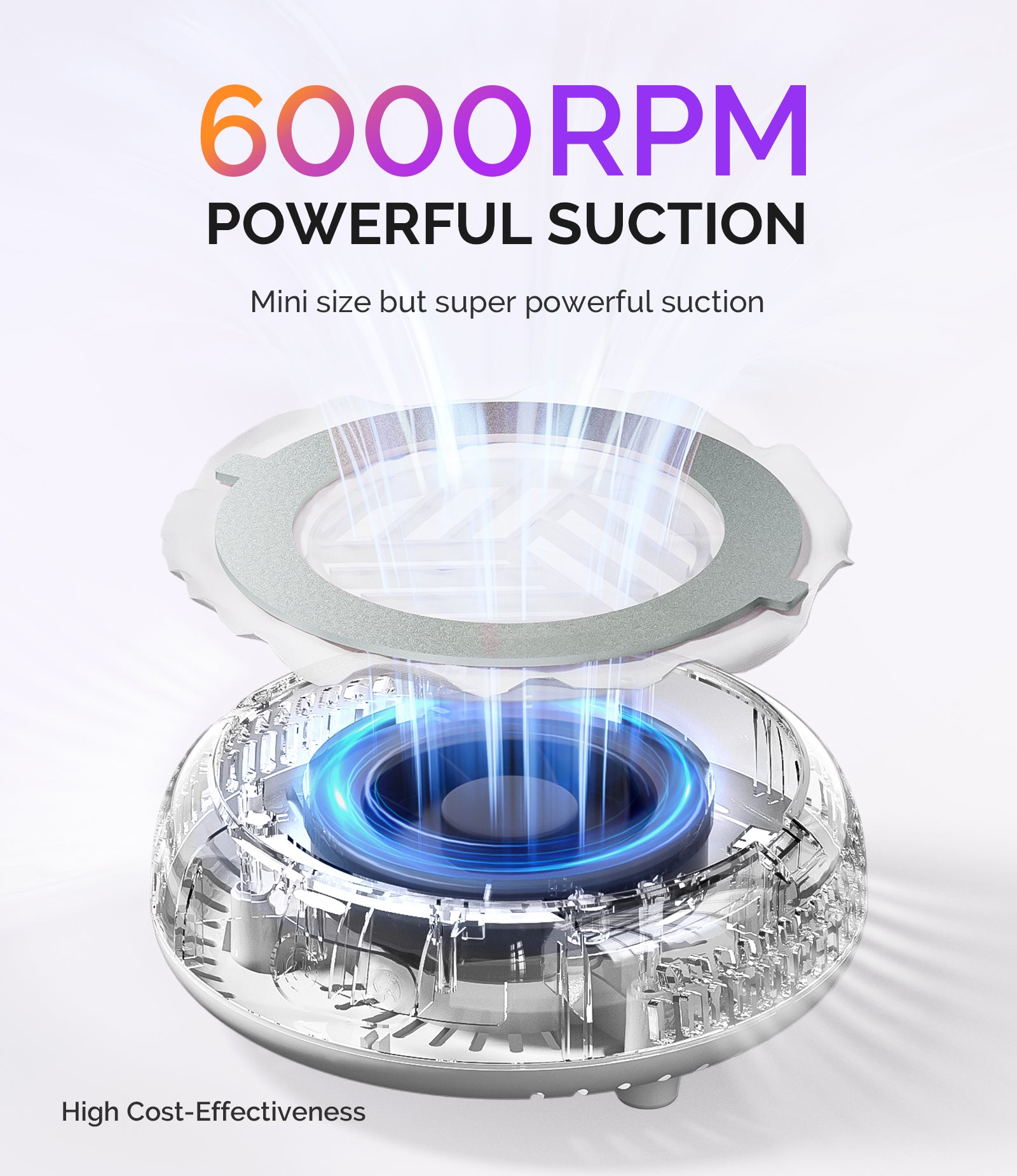 HProA Nail Dust Collector - White