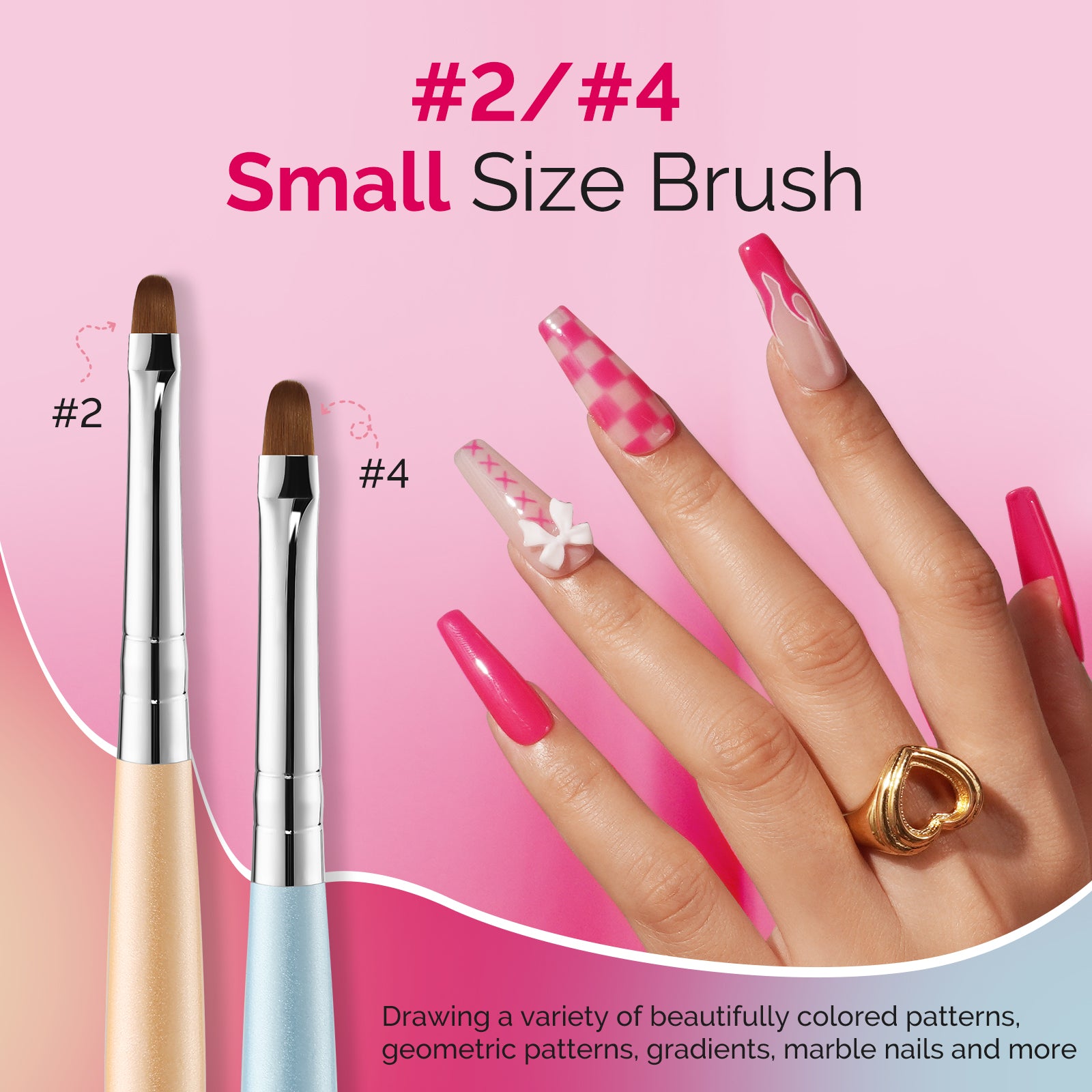 Gel Nail Art Brush 7Pcs