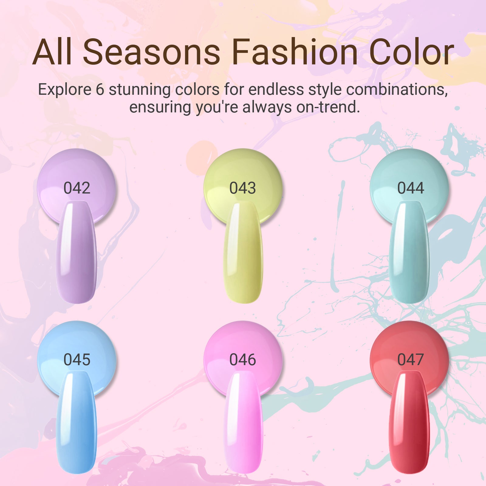 6 Colors Poly Nail Extension Gel Kit