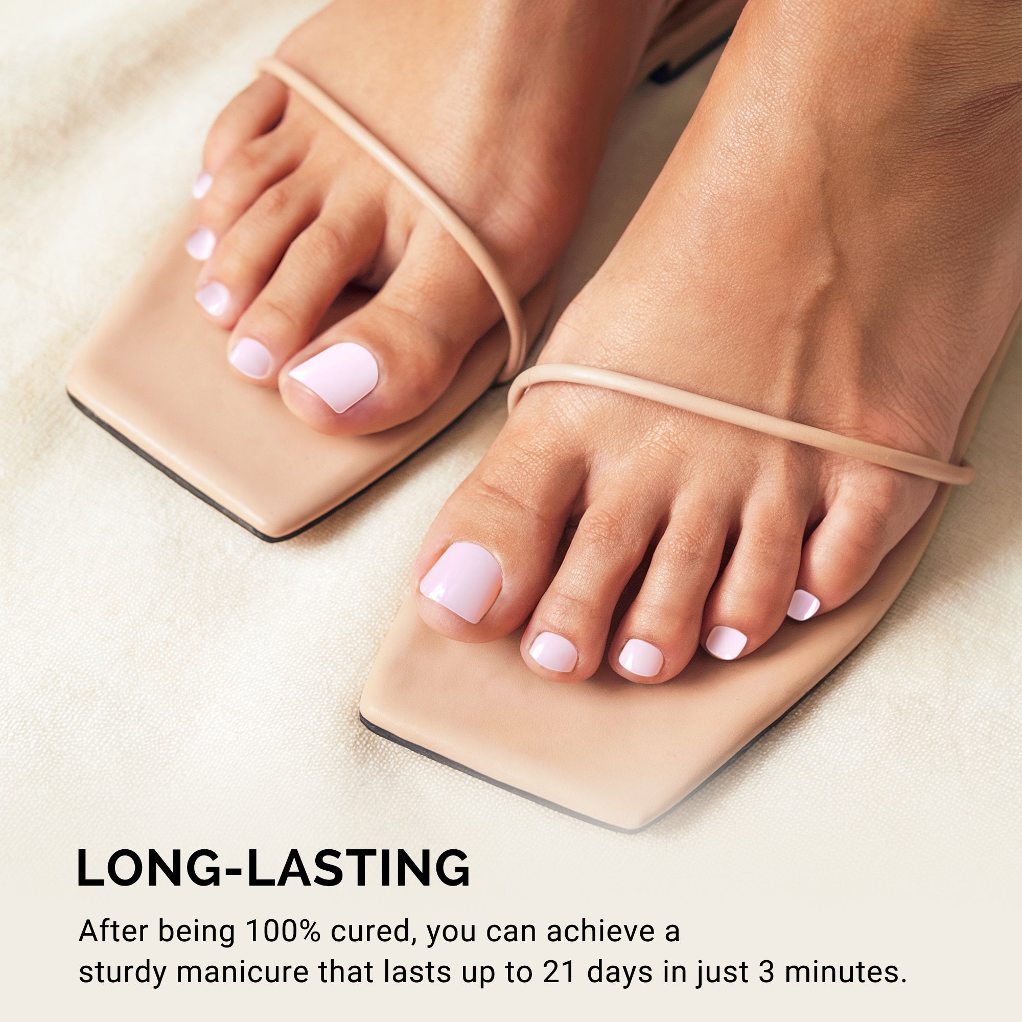 32Pcs Semi Cured Gel Toe Nail Strips