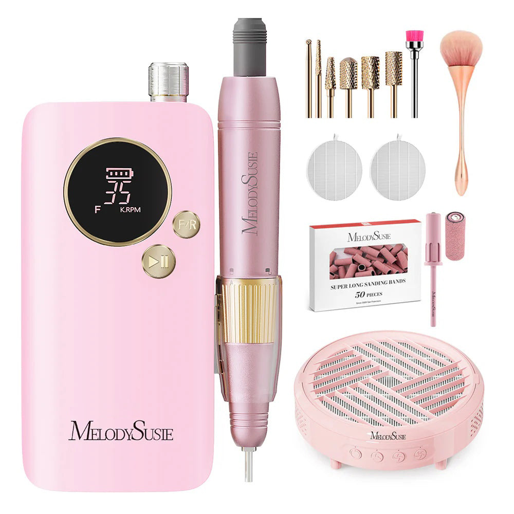 SM200F Plus Rechargeable 35,000RPM Nail Drill Set