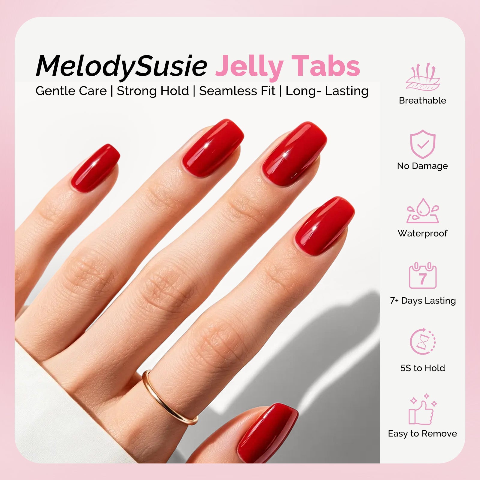 MelodySusie Nail Adhesive Tabs for Press On Nails