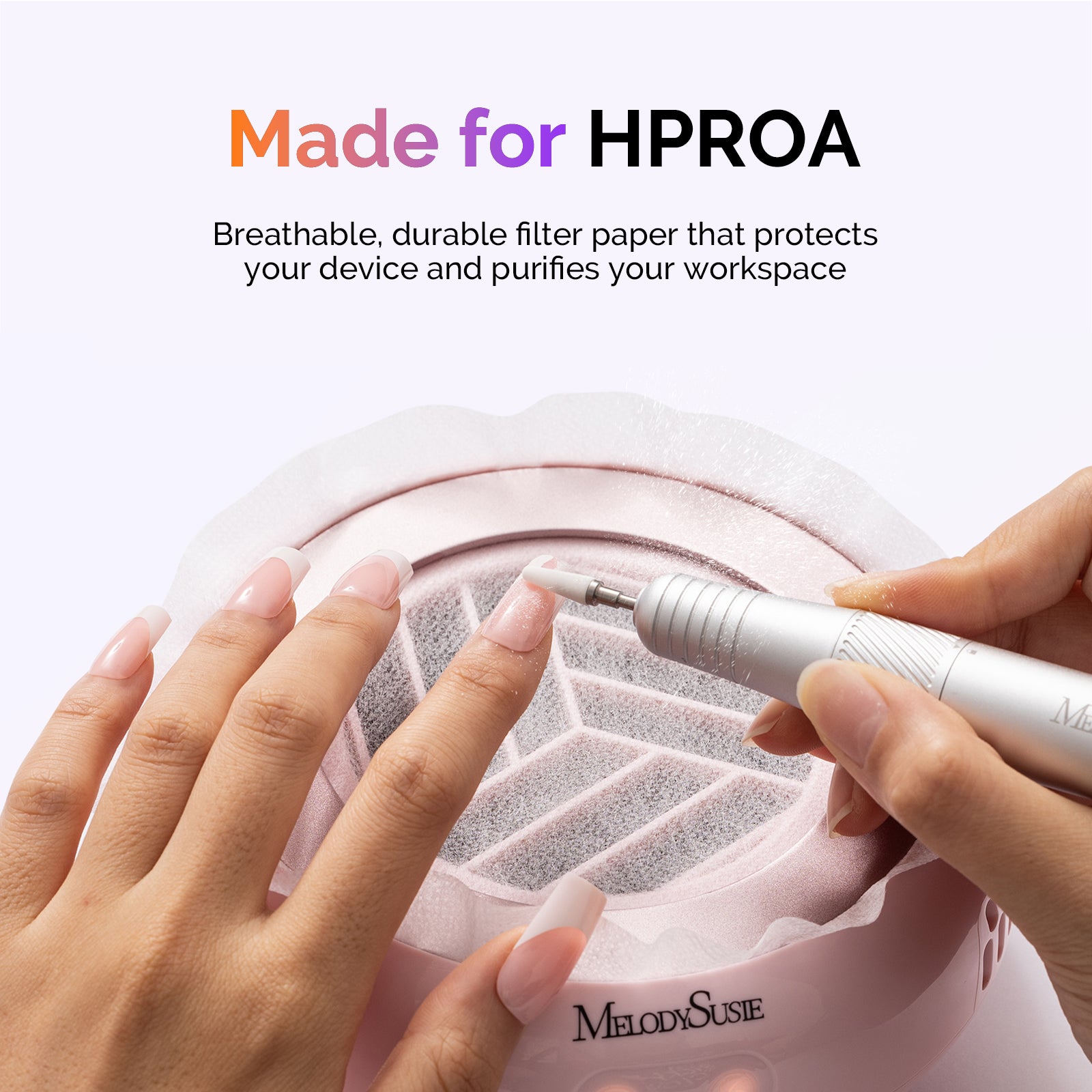 210Pcs Disposable Filter Papers for HPROA Nail Dust Collector