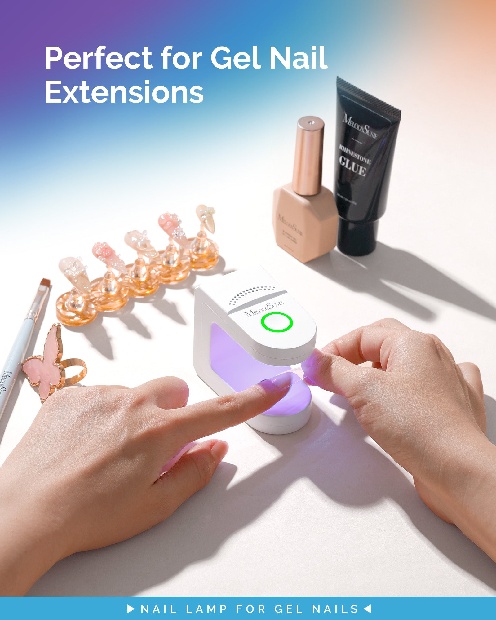 P-ART04G Rechargeable Mini LED/UV Nail Art Lamp