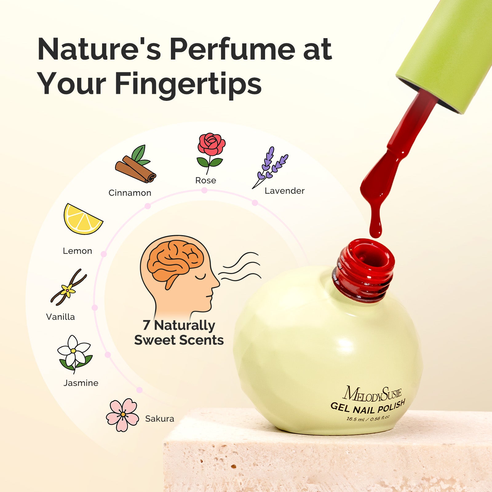 Sweet Scent HEMA-Free & HPMA-Free & TPO-Free Plant-Based Nail Gel Polish 16.5ml/0.56 fl oz