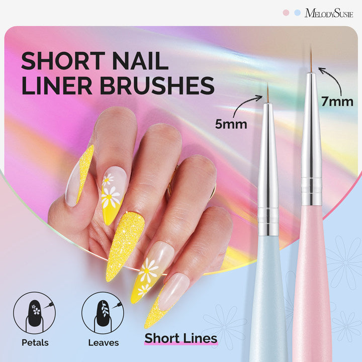Nail Art Liner Brushes 5Pcs - US ONLY