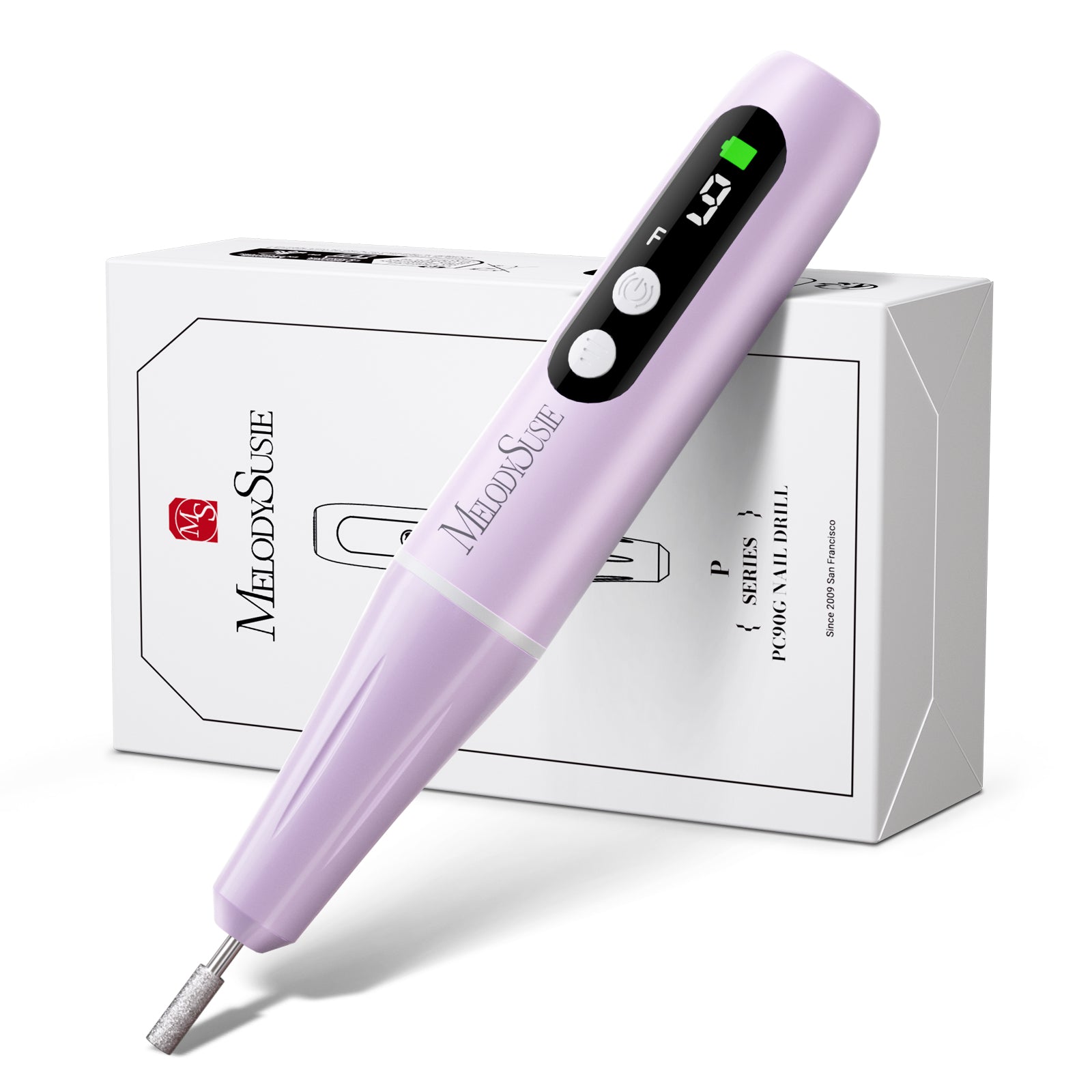 PC90G 20000RPM Portable Rechargeable Nail Drill - Purple