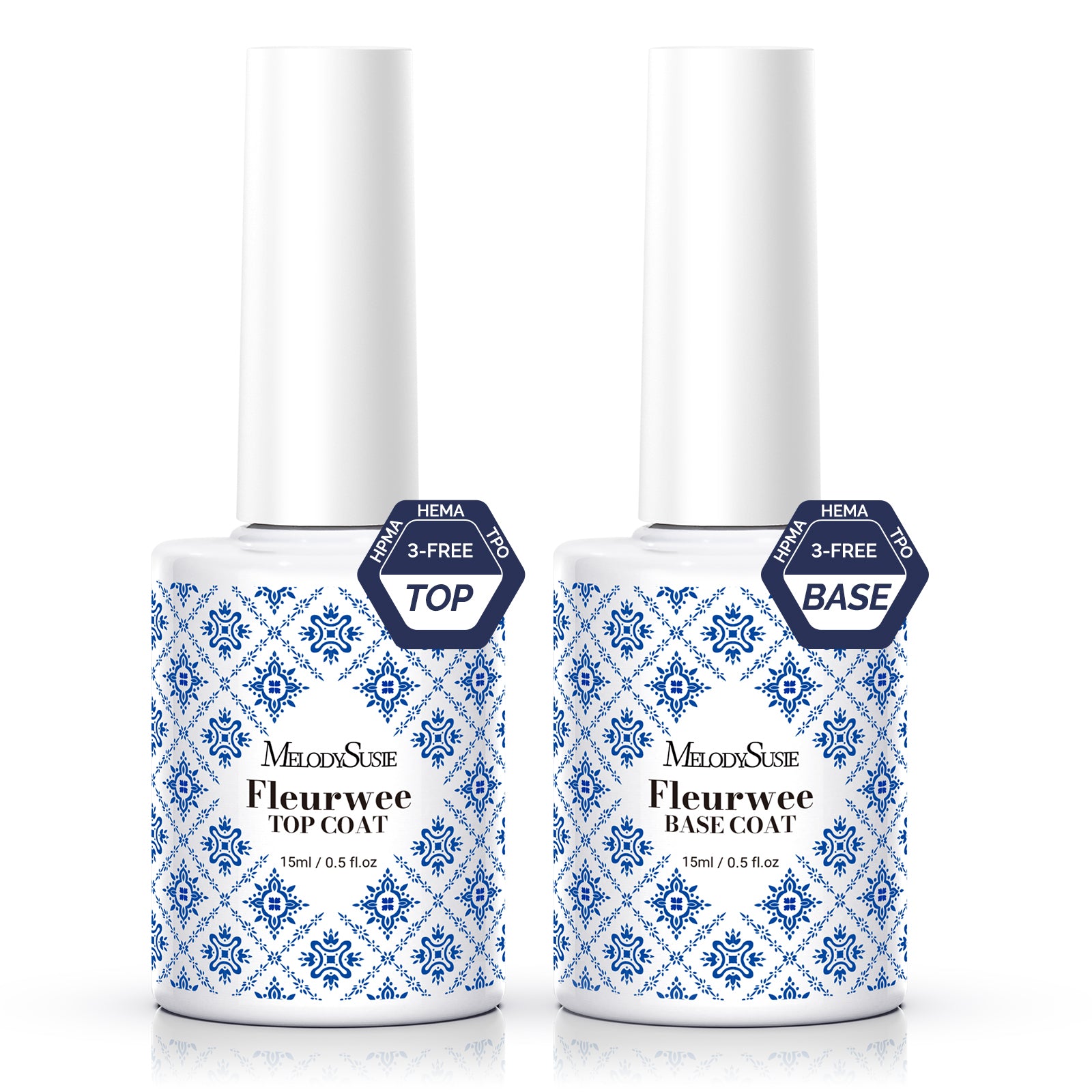 Top & Base Coat Nail Gel Polish 15ml