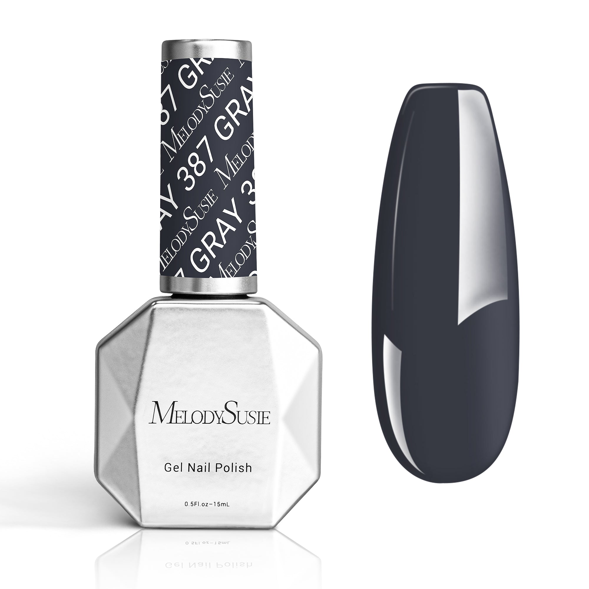 387 Dark Gray - Gel Nail Polish(15ml)