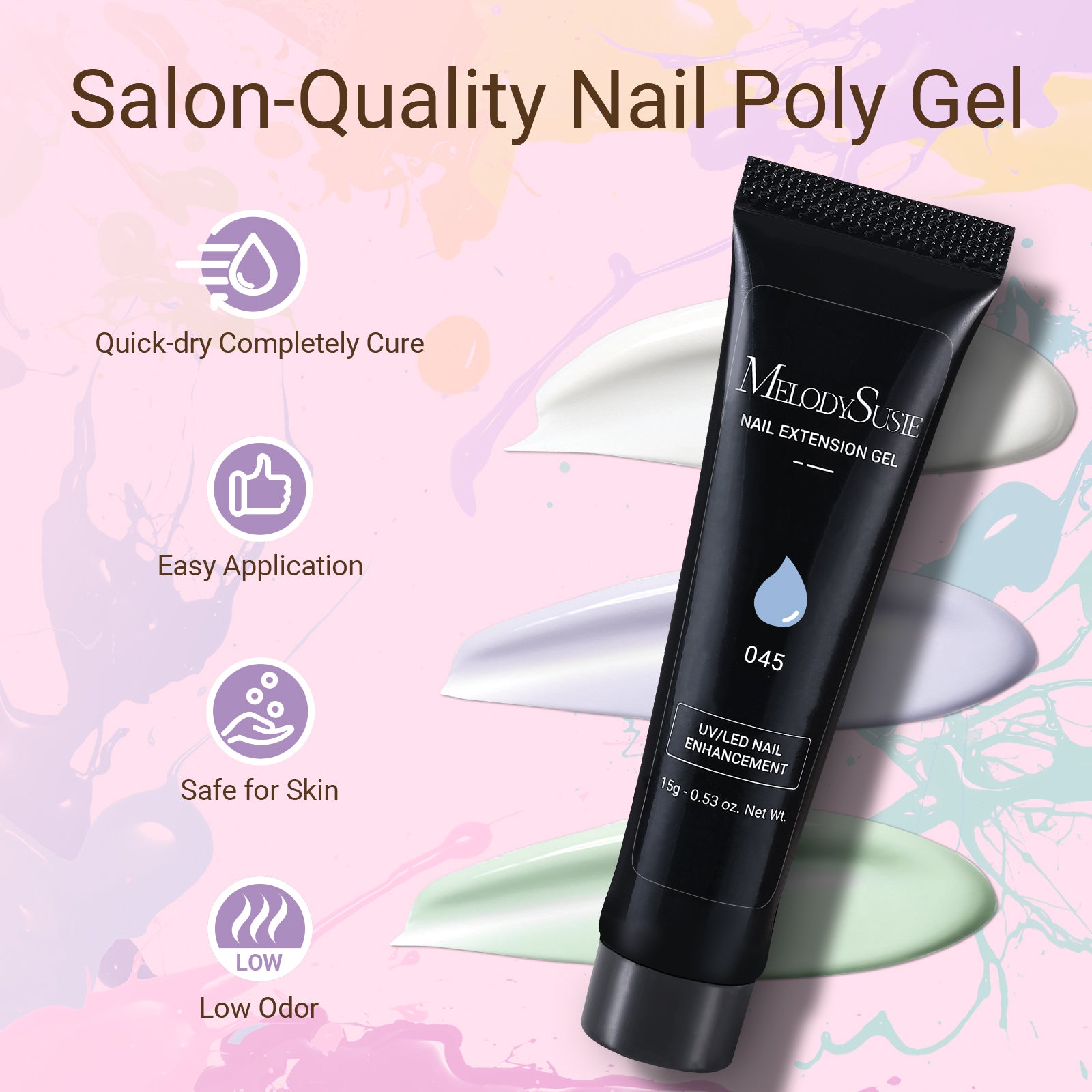 6 Colors Poly Nail Extension Gel Kit
