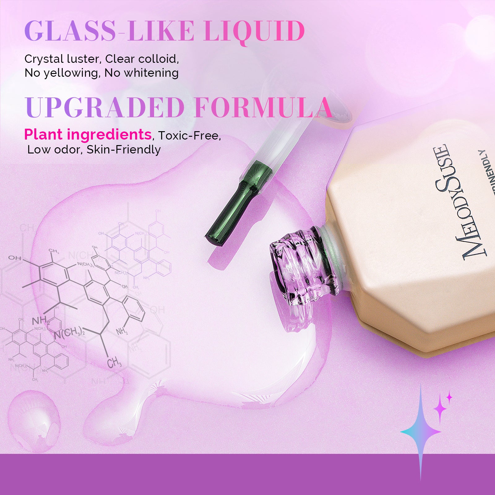 15ml Chrome Nail Powder Top Coat for Glossy Shine Finish
