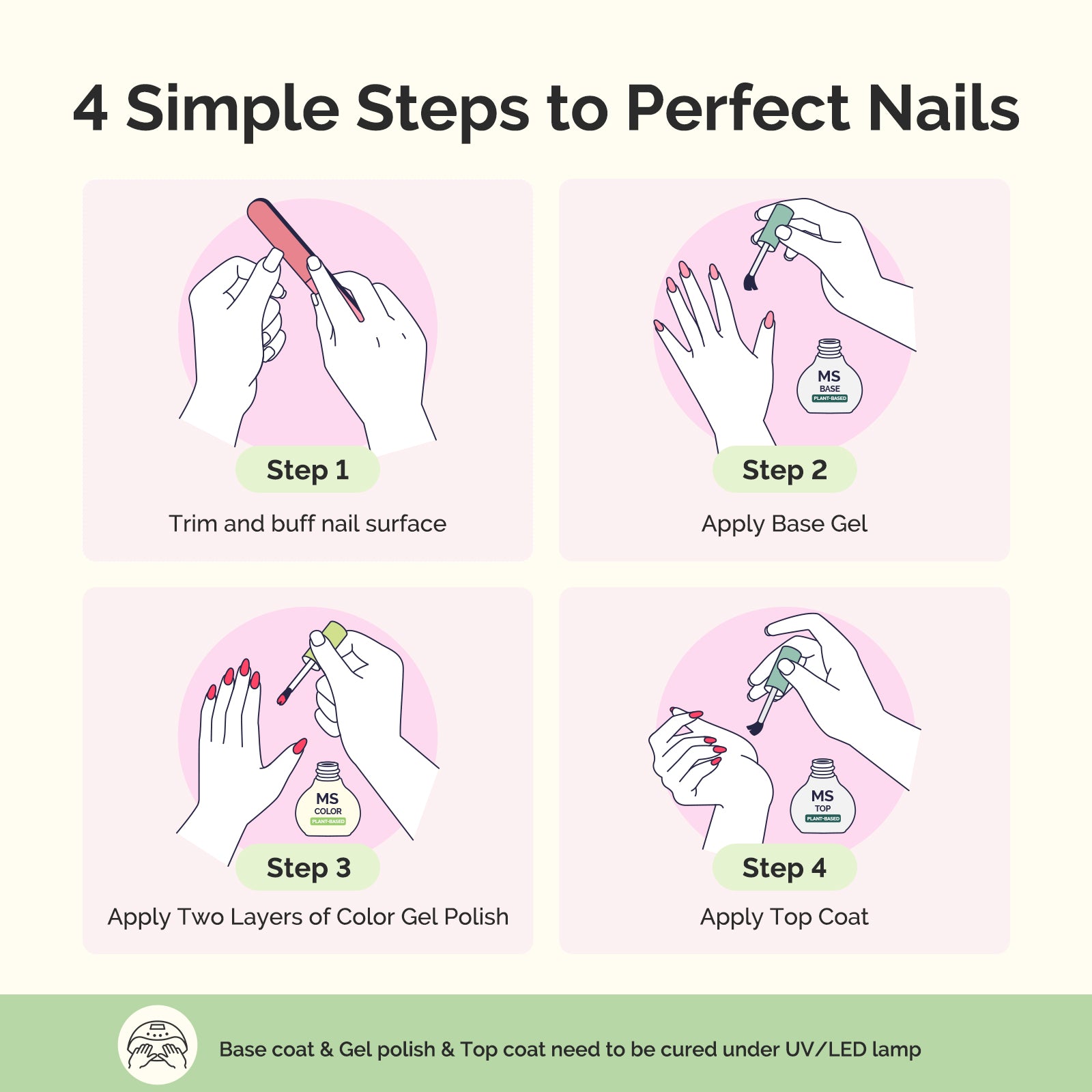 Sweet Scent Plant-Based Gel Nail Polish 10ml/0.34 fl oz